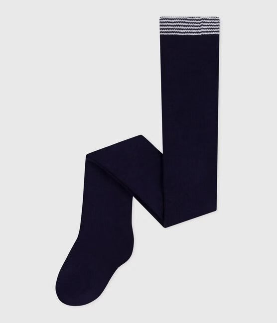 COLLANT IN JERSEY DI COTONE TINTA UNITA NEONATA