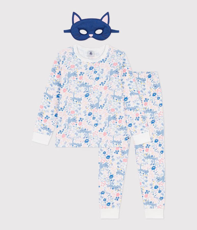 Pigiama travestimento bambino in cotone con stampa a fiori