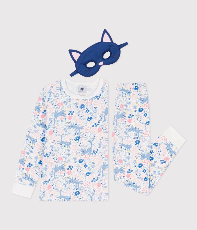 Pigiama travestimento bambino in cotone con stampa a fiori