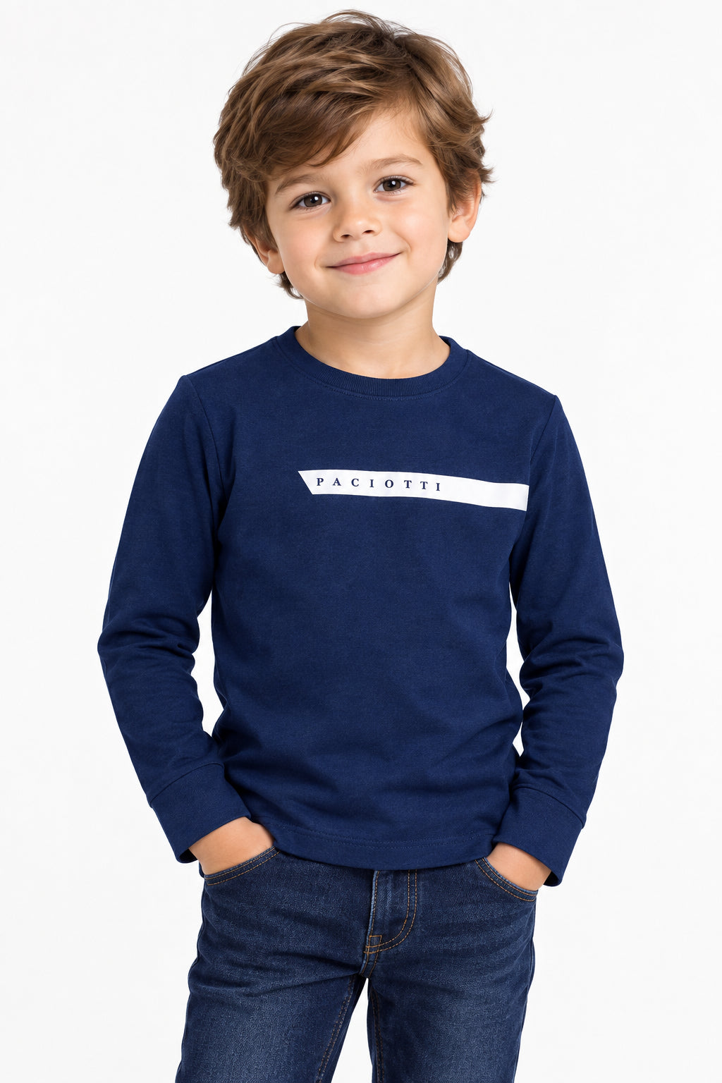 T-shirt maniche lunghe blu Paciotti