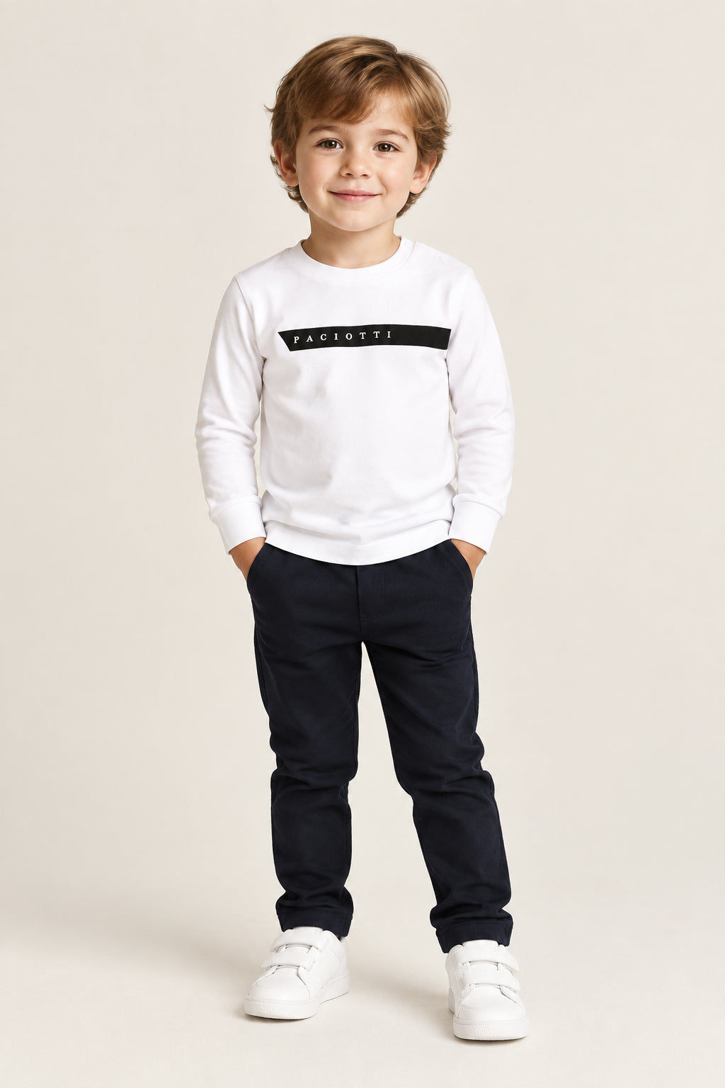 T-shirt maniche lunghe bianca Paciotti