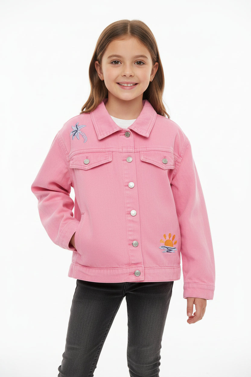 GIACCA DENIM ROSA