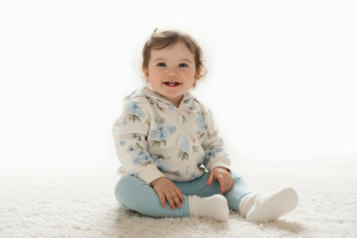 FELPA FLOREALE IN COTONE