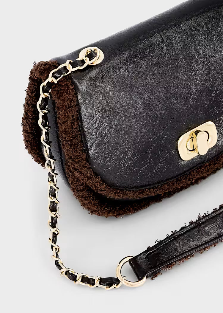 Borsa pelliccia combined Abel & Lula