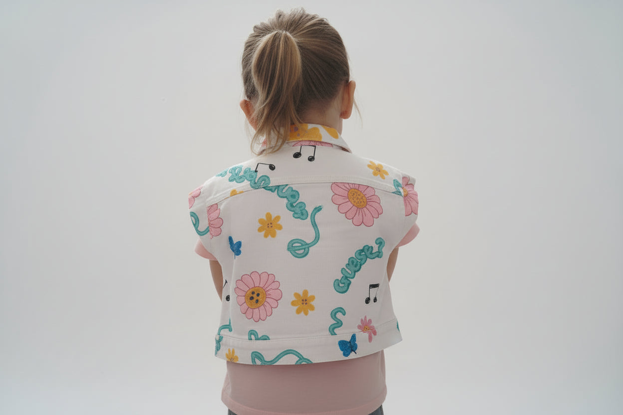 GILET SMANICATO FANTASIA