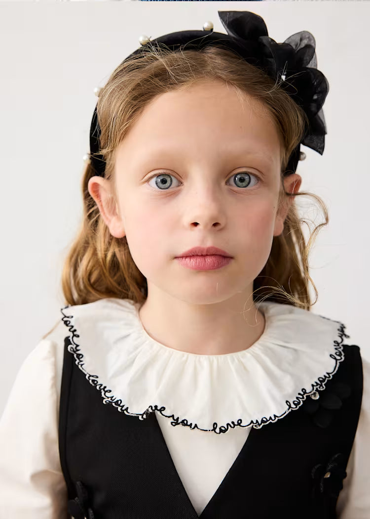 Cerchietto velluto fiori bambina Mayoral