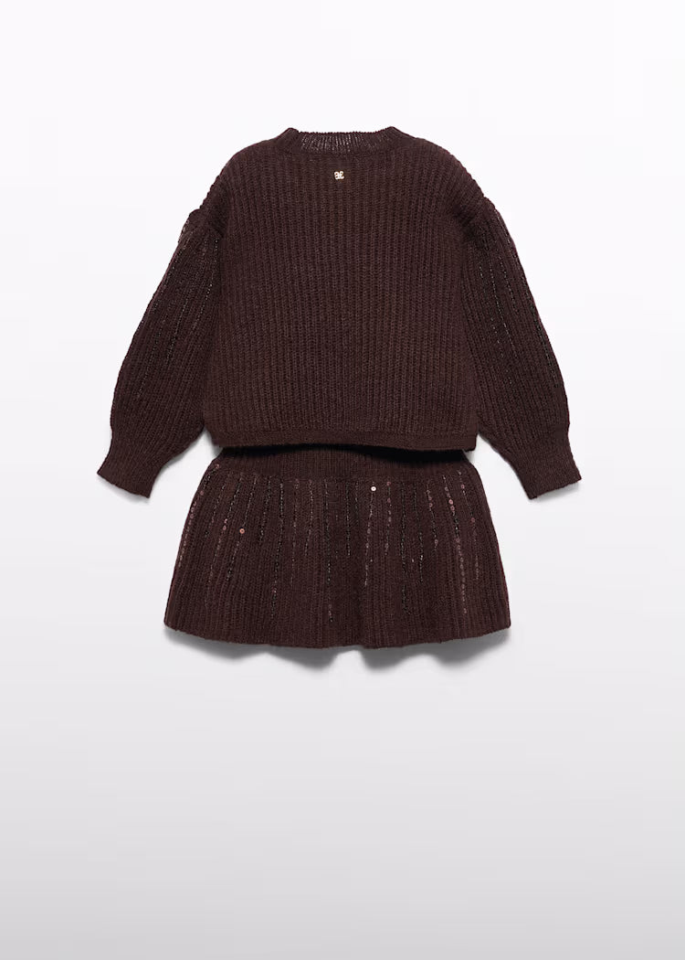 Completo gonna maglia lustrini Abel & Lula