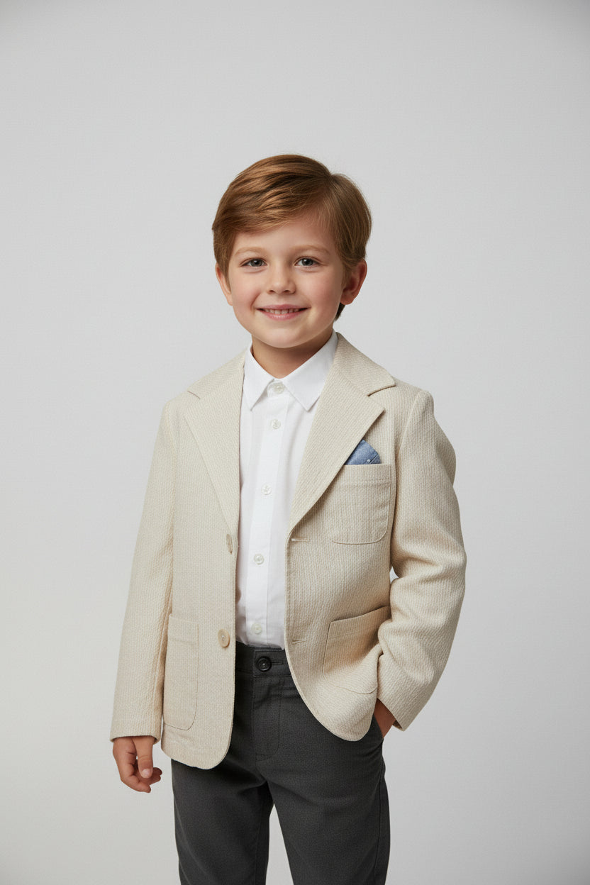 GIACCA A RIGHE BEIGE SARABANDA