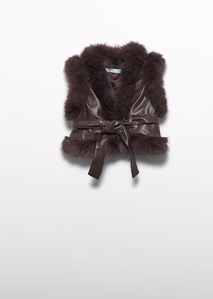 Gilet imbottito pellicciotto Abel & Lula