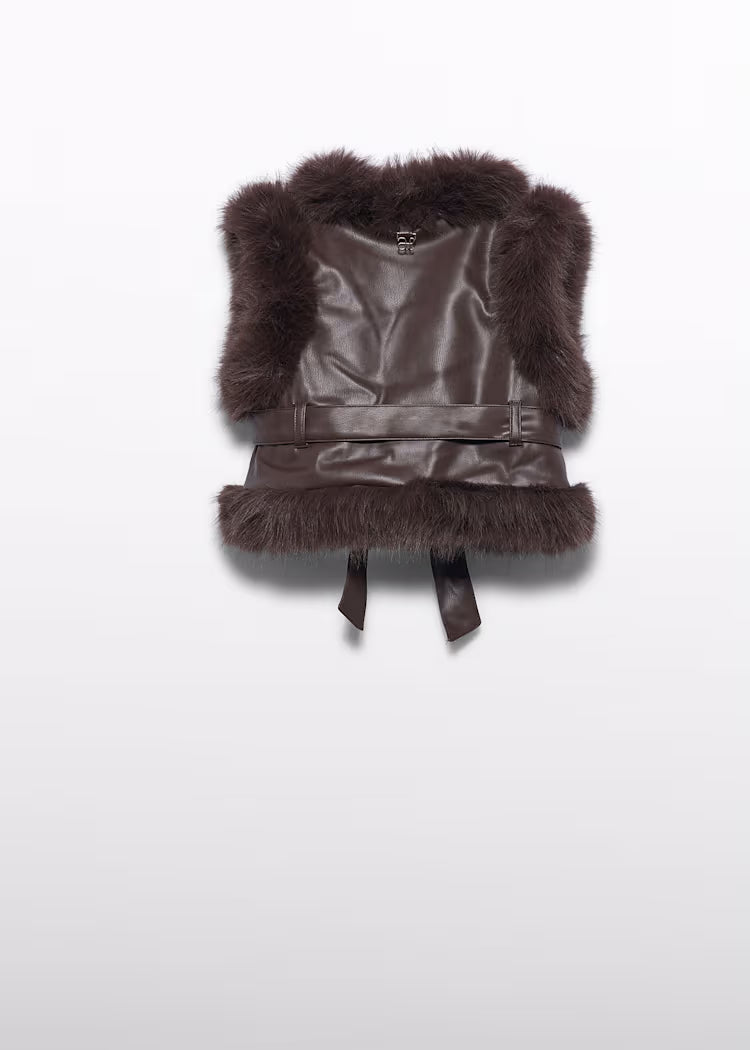 Gilet imbottito pellicciotto Abel & Lula