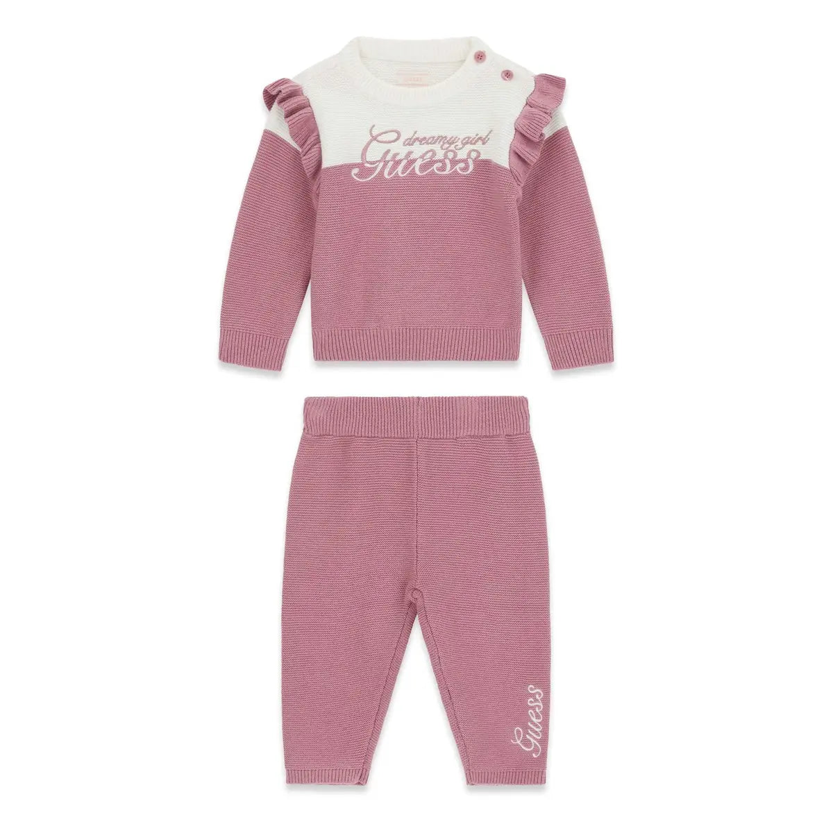 Completo maglione maniche lunghe + pantaloni per bambina Guess