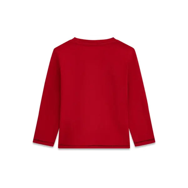 T-shirt a maniche lunghe con logo Guess
