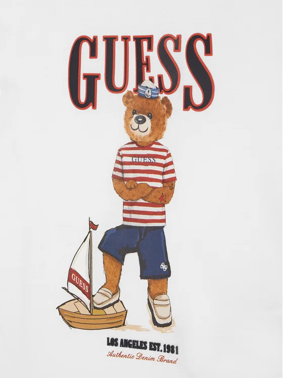Guess T-shirt White Regular Fit