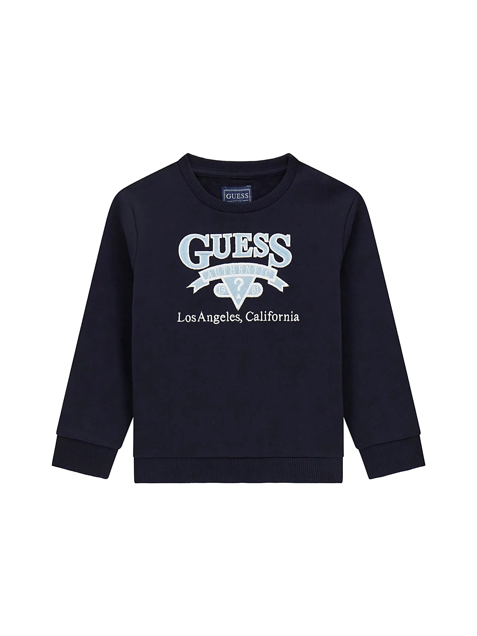 TUTA IN COTONE BLU GUESS