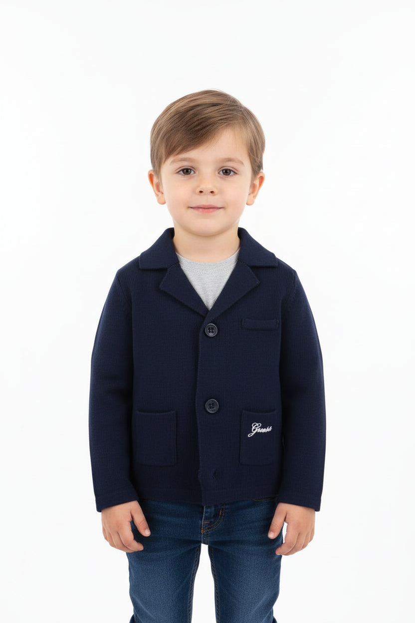 Cardigan Guess  da bambino blu.