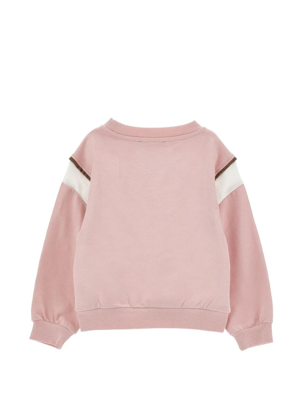Felpa per bambina Monnalisa rosa con stampa grafica