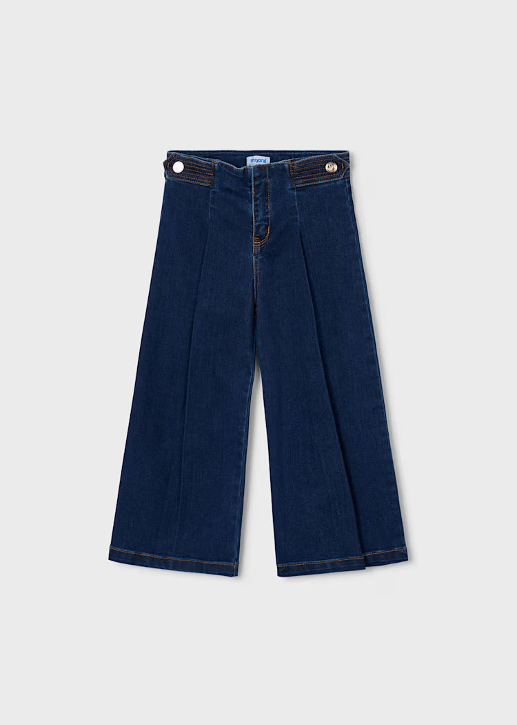 Pantalone jeans wide leg bambina Mayoral