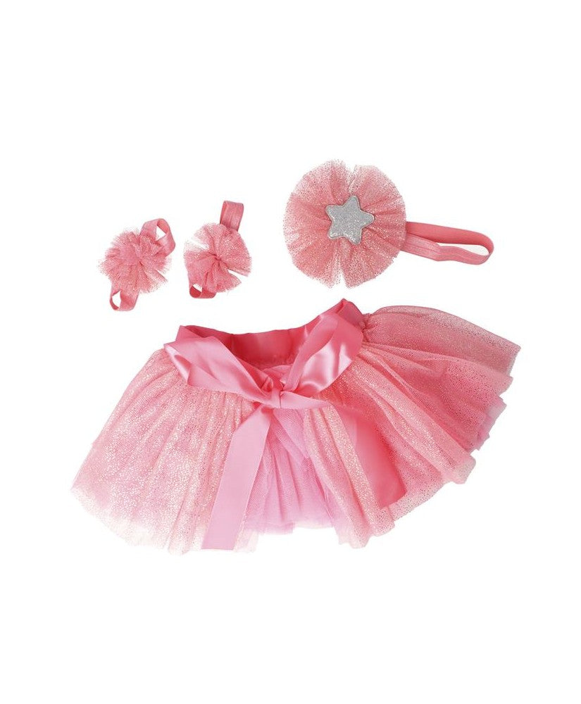 COMPLETO TUTU E TRE ELASTICI CON DECORAZIONI