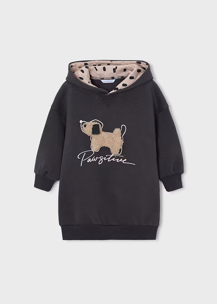 Vestito felpa con cappuccio bambina Mayoral