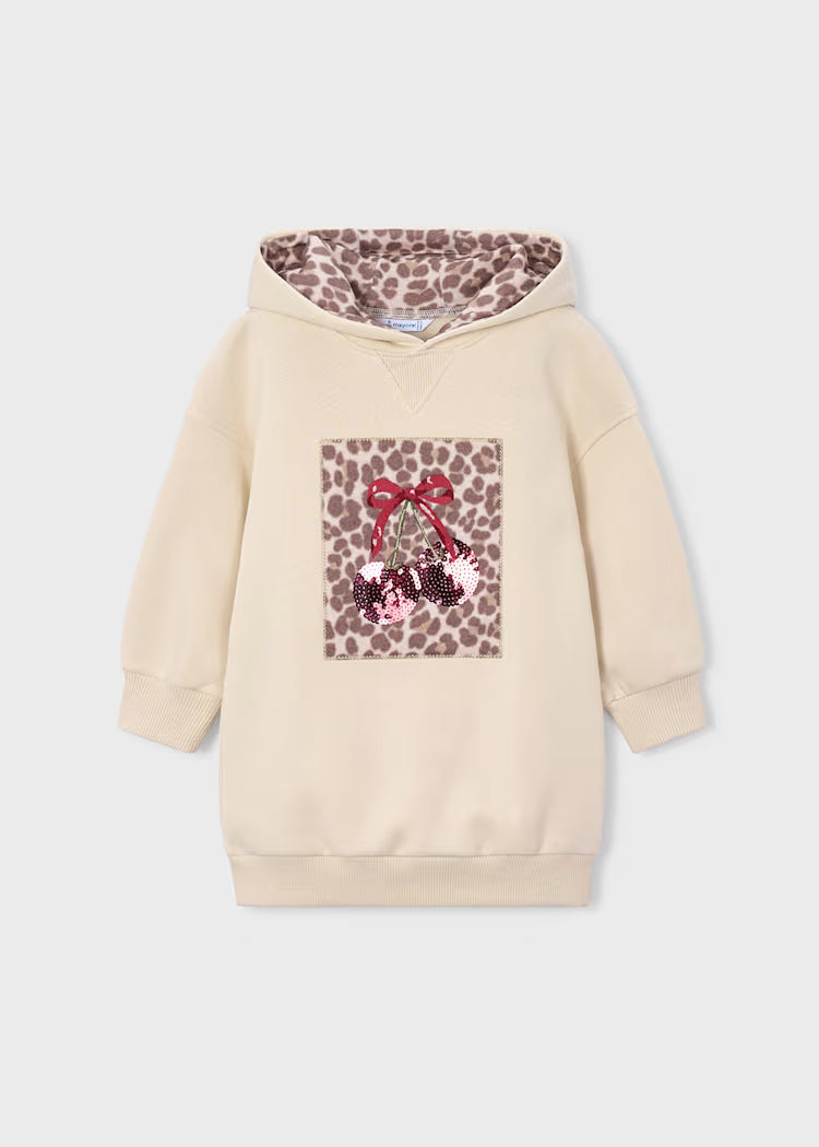 Vestito felpa con cappuccio Mayoral