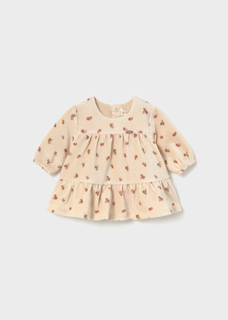Vestito vellutato neonata Mayoral