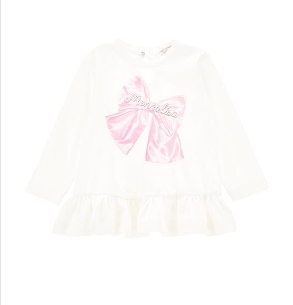 T-SHIRT A MANICHE LUNGHE BAMBINA - MONNALISA