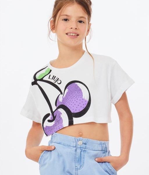 T-SHIRT A MANICHE CORTE RAGAZZA - LIU JO