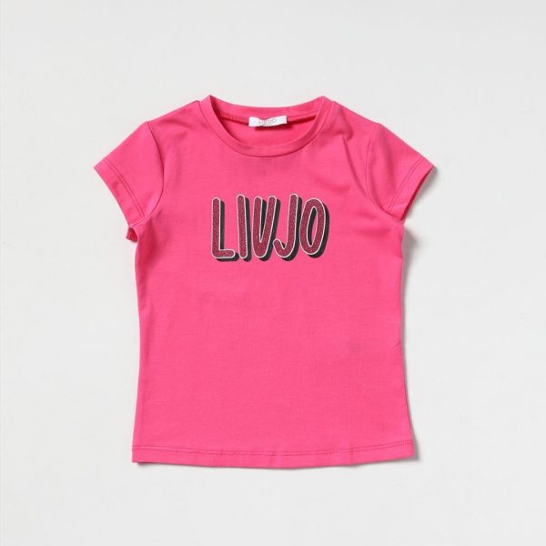 T-SHIRT A MANICHE CORTE BAMBINA - LIU JO