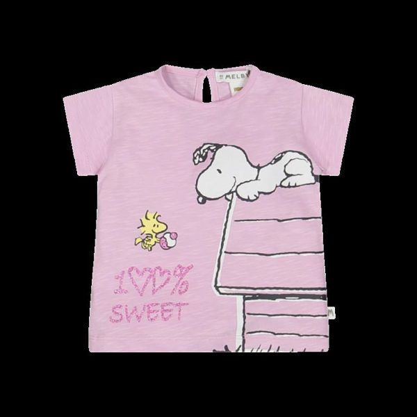 T-SHIRT A MANICHE CORTE BAMBINA - MELBY