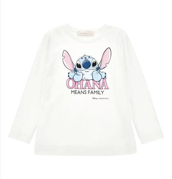 T-SHIRT A MANICHE LUNGHE BAMBINA - MONNALISA